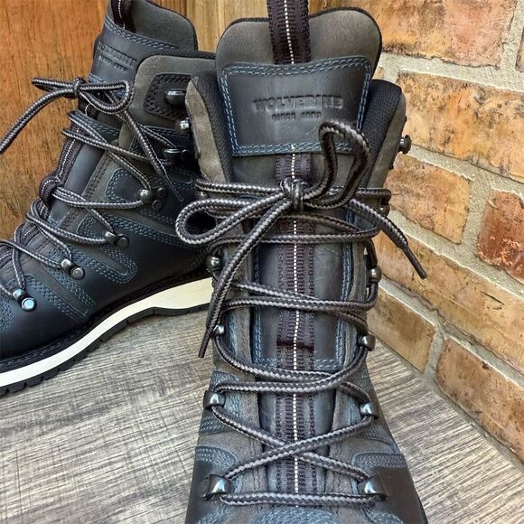 Wolverine Men's Black Waterproof Leather Boots Size 9 US 42 EU - Picture 5 of 16